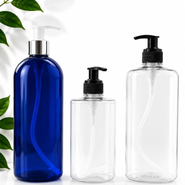 Cosmetic Bottle PET Round Multicolor